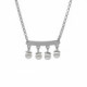 Perlite pearls necklace in silver