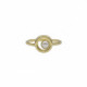 Perlite pearl ring in gold plating image