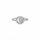 Perlite pearl ring in silver image
