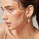 Essential crystal earrings in gold plating cover