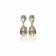 Essential light silk earrings in gold plating