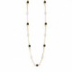 Manacor jet necklace in gold plating image