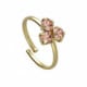 Zahara vintage rose ring in gold plating image