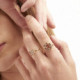 Zahara vintage rose ring in gold plating cover
