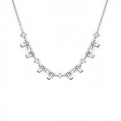 Esgueva crystal necklace in silver