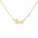 Me Enamora love pearls necklace in gold plating image