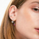 Charming stone fuchsia earrings in silver cover