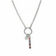 Charming motifs multicolour necklace in silver image