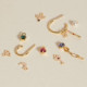 Charming crystal chain earrings in gold plating cover