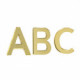 Abecé single letter in gold plating image