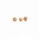 Celina round light topaz earrings in rose gold plating image