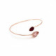 Essential tear cane vintage rose bracelet in rose gold plating in gold plating image