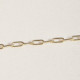 Thin cable chain necklace 65 cm in gold plating cover