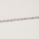 Rhodium-plated diamantada chain of 45 cm cover