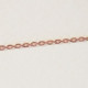 Cadena diamantada fina 45 cm en rose cover