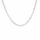 Thin rolo chain necklace 45 cm in silver image
