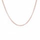 Thin rolo chain necklace 45 cm in rose gold plating image