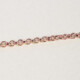 Thin rolo chain necklace 45 cm in rose gold plating cover