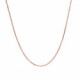 Box chain necklace 57 cm in rose gold plating image