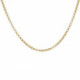 Thick rolo chain necklace 45 cm in gold plating image