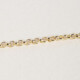Thick rolo chain necklace 45 cm in gold plating cover