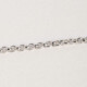 Thick rolo chain necklace 45 cm in silver cover