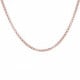 Thick rolo chain necklace 45 cm in rose gold plating image