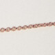 Thick rolo chain necklace 45 cm in rose gold plating cover