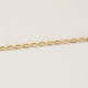 Gold-plated diamantada chain of 40 cm + 5 extra cover
