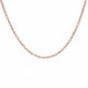 Thick gauge chain necklace 45 cm in rose gold plating image