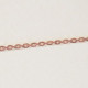 Cadena diamantada gruesa 45 cm en rose cover