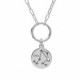 Zodiac libra crystal necklace in silver image