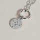 Zodiac virgo crystal necklace in silver cover