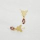 Cynthia Linet butterfly light amethyst earrings in gold plating cover