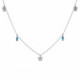 Cynthia Linet butterflys aquamarine necklaces in silver image