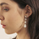 Essential tear crystal earrings in silver cover