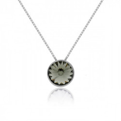 Basic diamond necklace in silver