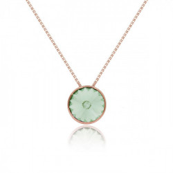 Basic chrysolite chrysolite necklace in rose gold plating in gold plating