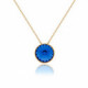Basic sapphire necklace in gold plating