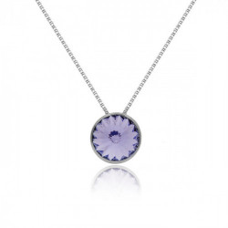 Basic violet necklace in silver
