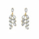 Las Estaciones evento crystal earrings in gold plating. image