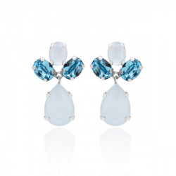Celina tears powder blue earrings in silver
