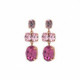 Celina oval rose earrings in rose gold plating in gold plating