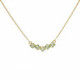 Jade crystals chrysolite necklace in gold plating image