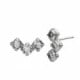 Jade crystals crystal earrings in silver image