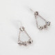 Jade crystals crystal earrings in silver cover