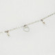 Pearls and heart anklet in silver cover