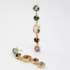 Alexandra crystals multicolor earrings in gold plating. cover