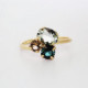 Alexandra crystals chrysolite ring in gold plating. cover