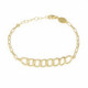 Omega chain bracelet in gold plating. image